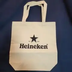 Heineken ロゴ トートバッグ アイボリー