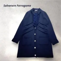 【極美品】フェラガモ　ニット カーディガン 銀ボタン カーディガン　ヴァラ　ロゴ 2025年最新】Yahoo!オークション -フェラガモ カーディガンの