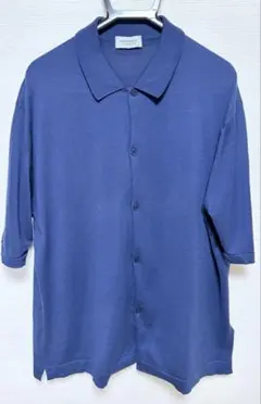 JOHN SMEDLEY ニットポロ M ネイビー AH.H EDIFICE - メルカリ