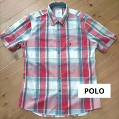 POLO チェックシャツ Mサイズ メンズ