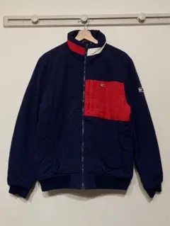 トミージーンズ 美品 カラーブロック パデッド ジャケット 中綿