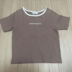 【WEGO】リンガーTシャツ ブラウン