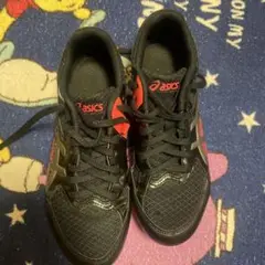 asics EFFORT スパイクシューズ ブラック/レッド サイズ26