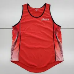 asics タンクトップ Lサイズ レッド