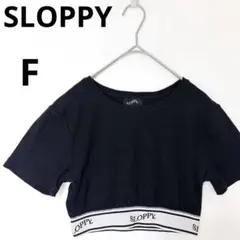 スロッピー 半袖Tシャツ【F】ショート丈 ブランドロゴ 韓国 y2k ギャル 夏のサムネイル