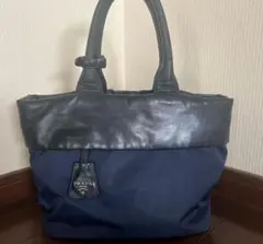 TUMI トートバッグ メタリックブルー - メルカリ