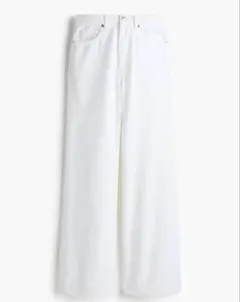 ホワイト デニムパンツ　フレア　H&M