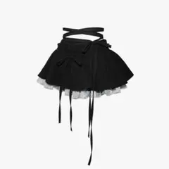 THEREDTHREAD corded frill skirt miniのサムネイル