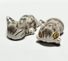 【未使用】わちふぃーるど ダヤン 箸置き 2個セット 復刻版（ほおづえ・伏せ）