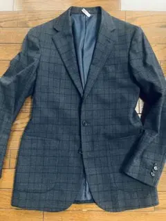 オンリー　ONLY ネイビーグレー系　テーラードジャケット　秋冬　サイズLL美品