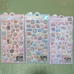 新品未開封★ボンボンドロップシール 3種セット★ふわふわドロップシール