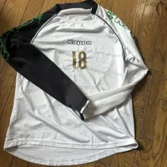 Kappa サッカーシャツ 18番 ホワイト ブラックのサムネイル
