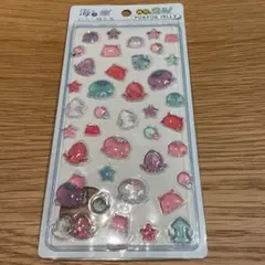 ぷくぷくジェリーシール　海のいきものたち　蓄光　暗闇で光る