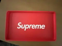 Supreme 赤 ロゴトレイ