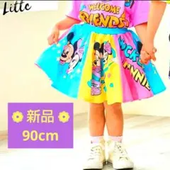 Disney　リトシー　ミッキー・ミニー チュール付きスカート ミニスカート