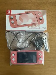 Nintendo Switch Lite コーラル　箱付き　美品　セット