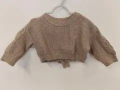 apres les cours ベージュ クロップドニット 80