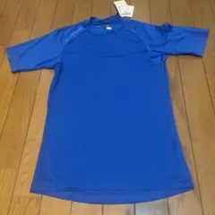 新品　ミズノ アンダーシャツ 青 160 野球　インナー　半袖Tシャツ