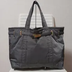 2741シータパランティカトートバッグキルティンググレーL極美品