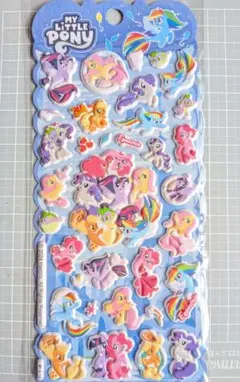 海外デザイン　ぷくぷくシール　3Dシール ポニー