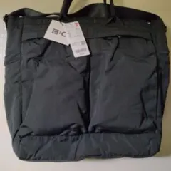 UNIQLO 2WAY ユーティリティバッグ 新品 タグつき ブラック