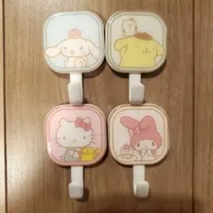 【未使用】サンリオキャラクター フック 4個セット