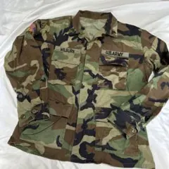 【M】90s U.S.ARMY BDUジャケット ウッドランドカモ