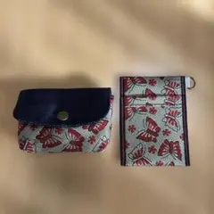 畳ヘリ　カードケース　ミニ財布 小銭入れ　蝶柄