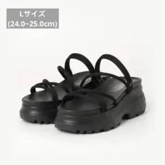 NUOVO ストラップ スニーカー サンダル ブラック L