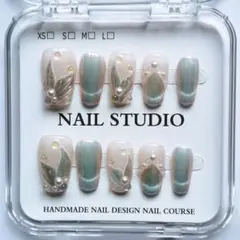 手作りネイルチップ マーメイドモチーフ10個セット　119M バレリーナ