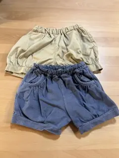 無印良品 ショーツ かぼちゃパンツ キッズ ベビー 2枚セット80