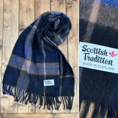 極美 スコットランド Scottish Tradition アンゴラ混 マフラー