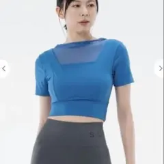 SUKALA ツイストクロップドTee スモークネイビー　タグ付き新品　サイズS SUKALA ツイストクロップドTee スモークネイビー - メルカリ