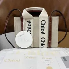 新品 Chloe クロエ Woody ミニトートバッグのサムネイル