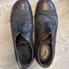 お値下げダークブラウン レザー レースアップシューズ