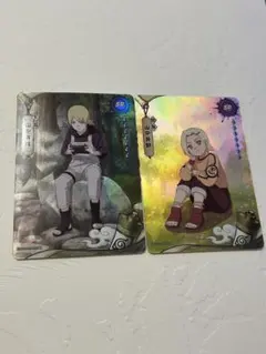 NARUTO-ナルト-うちは サラダ 立体浮世絵風超激レアカードKAYOU正規品 NARUTO-ナルト- みたらしアンコ立体浮世絵風超激レアカードKAYOU