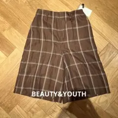 【未使用】BEAUTY&YOUTH チェックハーフパンツ
