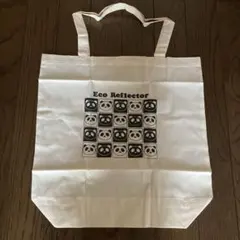 パンダ柄 反射エコバッグ トートバッグ
