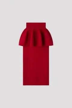 【CFCL】POTTERY LAYERED SKIRT MAROON REDのサムネイル