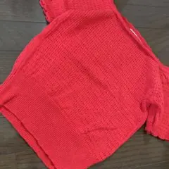 ALLISON BROWN サマーニット レッド ショート丈 アリソンブラウン