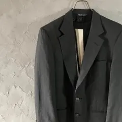 USA製 人気カラー　テーラードジャケット　シンプル　無地　ブラック　LO17