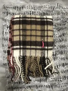 【新品・未使用】EAST BOY マフラー チェック ストーン付き