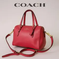 コーチ COACH 2WAYバッグ ピンク ミニボストン