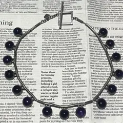 119【ヴィンテージ】NAVAJO ナバホ族 『L』ターコイズネックレス 925