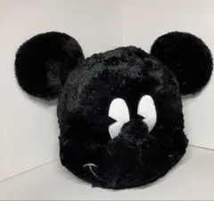 ミッキーのフェイスぬいぐるみ　黒