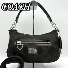 COACH Poppy Signature 2way Bag Black y2kのサムネイル