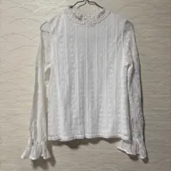 Honeys COLZA ハニーズ コルザ レースハイネックトップス ホワイトのサムネイル