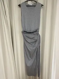 FRAY I.D ノースリーブ ロングワンピース グレー