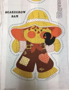 ヴィンテージ★Scarecrow Sam★ピロードール カット＆ソー布パネル