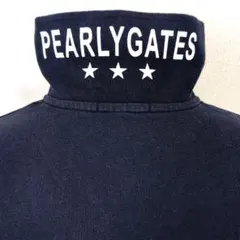bg1 PEARLY GATES ポロシャツ ネイビー メンズS相当